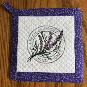 Fresh Lavender Potholder/Trivet