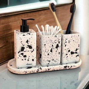 Bosign Push Dish Soap Dispenser, Marble Design, Sustainable