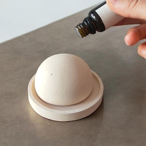 Handmade Beige Concrete Essential Oil Diffuser Stone