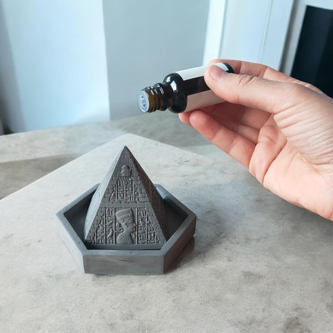 Concrete Pyramid Scent Stone: Egyptian Aromatherapy Diffuser - Etsy UK