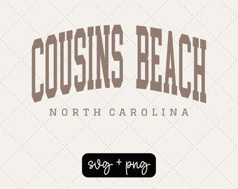 North Carolina svg, trendy svg, varsity svg, beachy svg, beach vibes