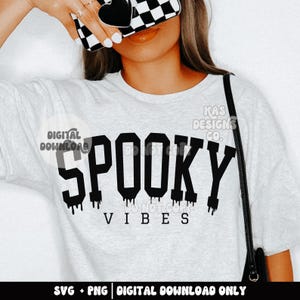 ORIGINAL CREATOR - Spooky vibes - Halloween - Fall cricut files - Spooky season - DIY - Spooky vibes svg - fall sweatshirt - halloween shirt