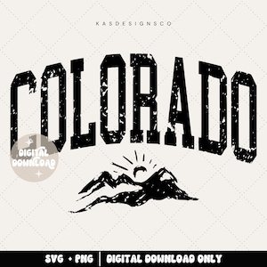 Colorado svg, Colorado png, sublimation svg, distressed svg, mountains svg, adventure svg, western svg, the centennial state, rocky mountain