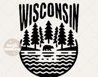 Wisconsin png | Montanhas | Aventura | Download digital | Vida selvagem