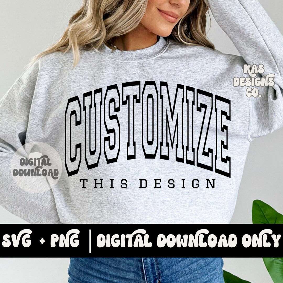 Custom Design Png Svg, Custom Svg, Custom Png, Trendy Svg, Varsity Svg ...