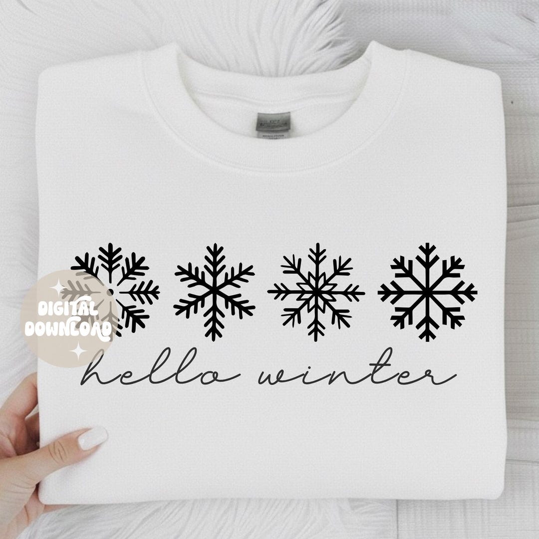 Hello Winter Png | Hello Winter Svg | Snowflakes Svg | Snowflakes Png ...
