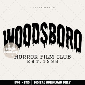 Woodsboro horror film club - Woodsboro svg -  Halloween svg - Halloween png - Halloween designs - Halloween cut file - Scary
