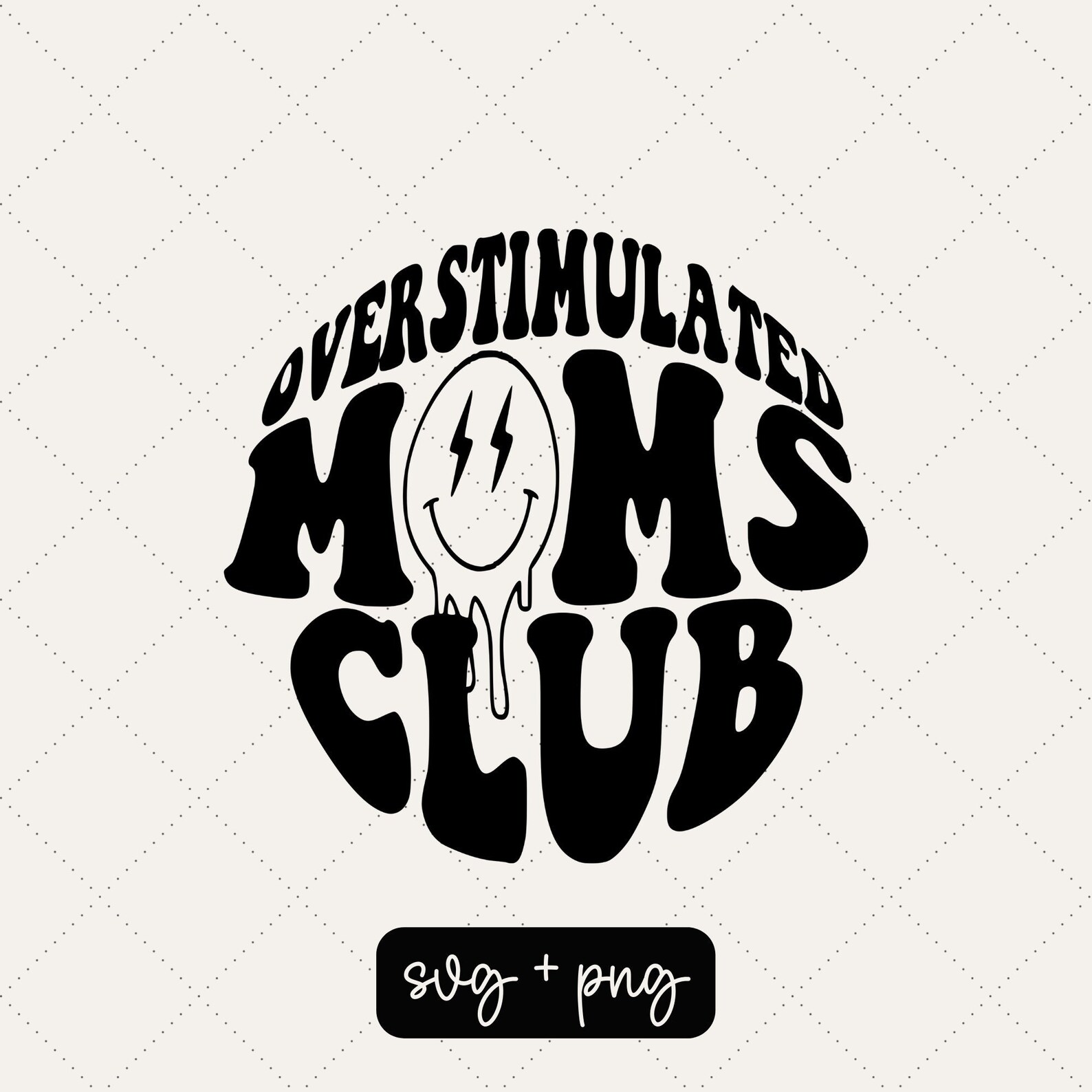 Overstimulated Moms Club Svg Trendy Svg Overstimulated Svg - Etsy