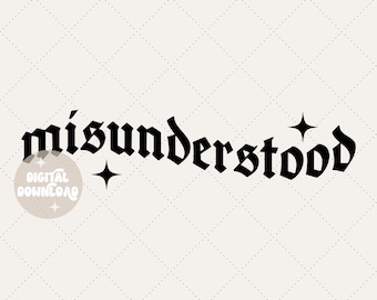 Misunderstood svg, misunderstood png, Retro svg, sparkles png, emo girl png, emo mom svg, emo shirt png, retro sublimation png, emo sticker