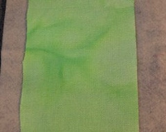Hand dyed 18 count aida - key lime green