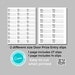 Door Prize Sign &amp; Tickets | Business Card Raffle Editable Canva ...