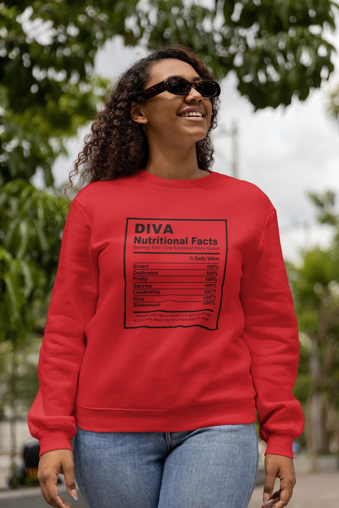Diva Sweatshirt Delta Sigma Theta Inspired Apparel Etsy