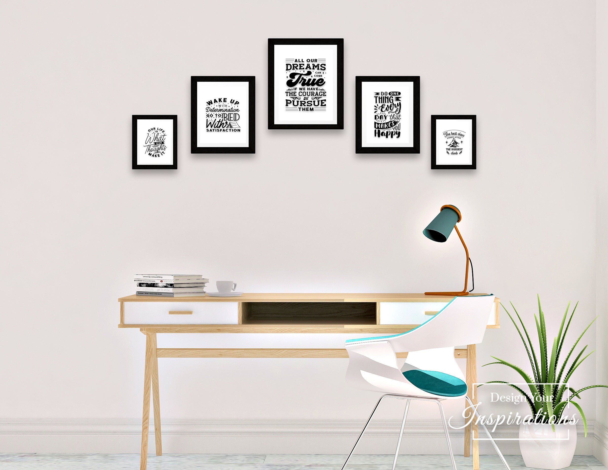 Inspirational Framed Quotes Layout 3 Etsy