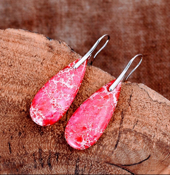 DANGLE EARRINGS SEDIMENT Stone Peace Earrings Fashion Jewelry