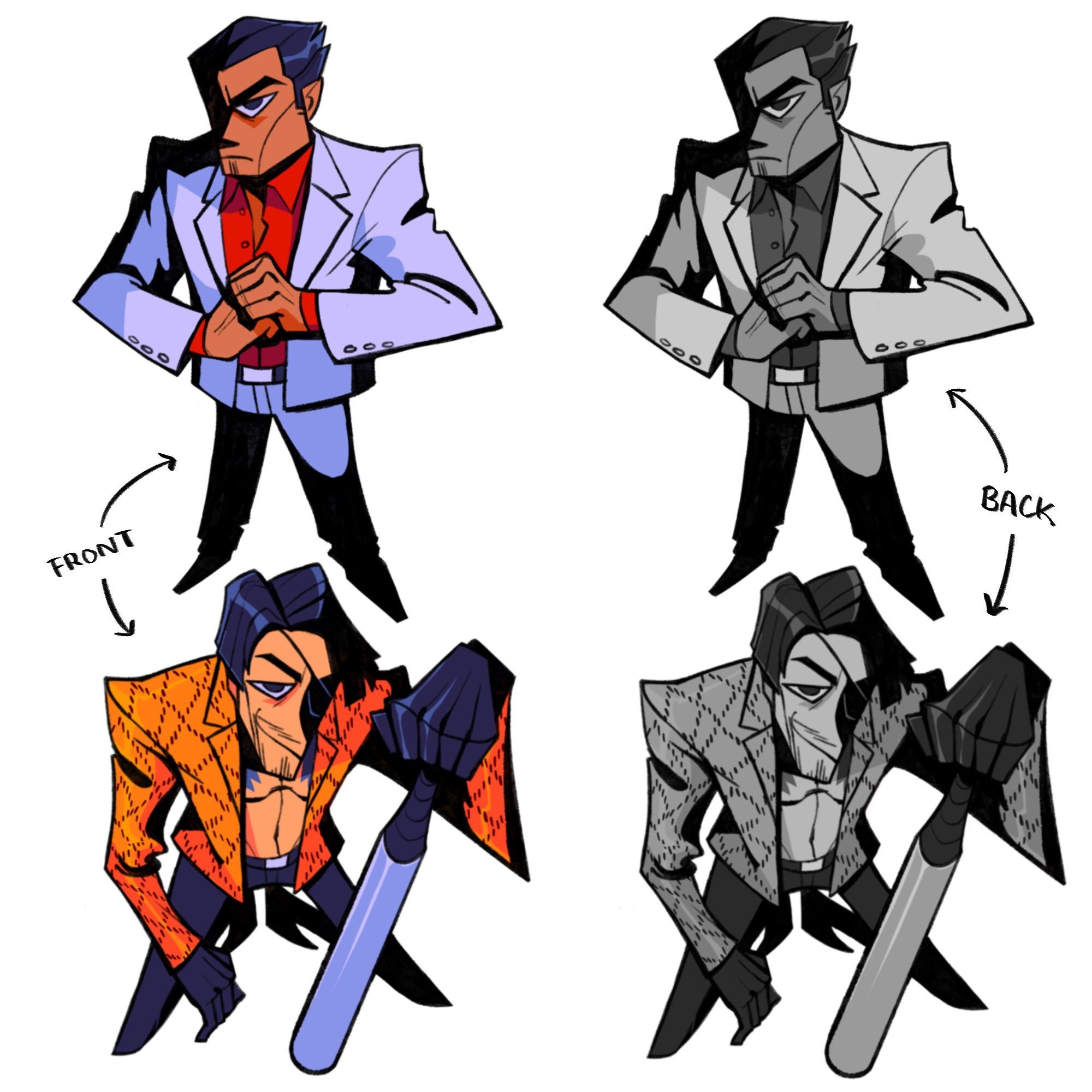 Kiryu Kazuma Goro Majima Double Sided Charms Etsy