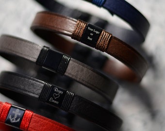 Braccialetto in pelle 5 pezzi/20 pezzi/50 pezzi, braccialetti in pelle incisi, braccialetti in pelle, logo personalizzato, braccialetti in pelle personalizzati, regali, logo