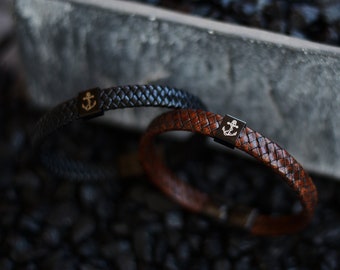 5 pz/20 pz/50 pz Braccialetti personalizzati, braccialetti in pelle incisi, braccialetti in pelle, logo personalizzato, braccialetti in pelle per uomo, regali, logo
