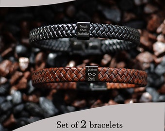 Family leather bracelets online