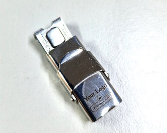 Logo personalizzato 10 pezzi fermagli in acciaio inossidabile 10*3 mm per la creazione di gioielli fai da te bracciale. Colore acciaio