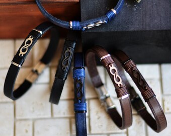 Braccialetto in pelle 5 pezzi/20 pezzi/50 pezzi, braccialetti in pelle incisi, braccialetti in pelle, logo personalizzato, braccialetti in pelle personalizzati, regali, logo