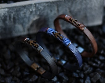Braccialetto in pelle 5 pezzi/20 pezzi/50 pezzi, braccialetti in pelle incisi, braccialetti in pelle, logo personalizzato, braccialetti in pelle personalizzati, regali, logo
