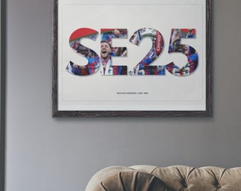 Crystal Palace Poster - CPFC Wall Art - SE25 Print - Perfect Gift for Any Palace Fan
