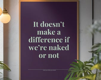 Funny Misheard Lyrics Poster | Music Quote Wall Art