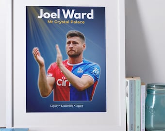 Crystal Palace Poster - CPFC Wall Art - Joel Ward Tribute Poster - Perfect Gift for Any Palace Fan