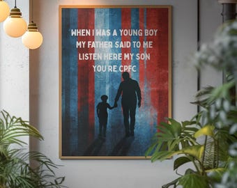 Crystal Palace Father & Son Poster | CPFC Fan Gift