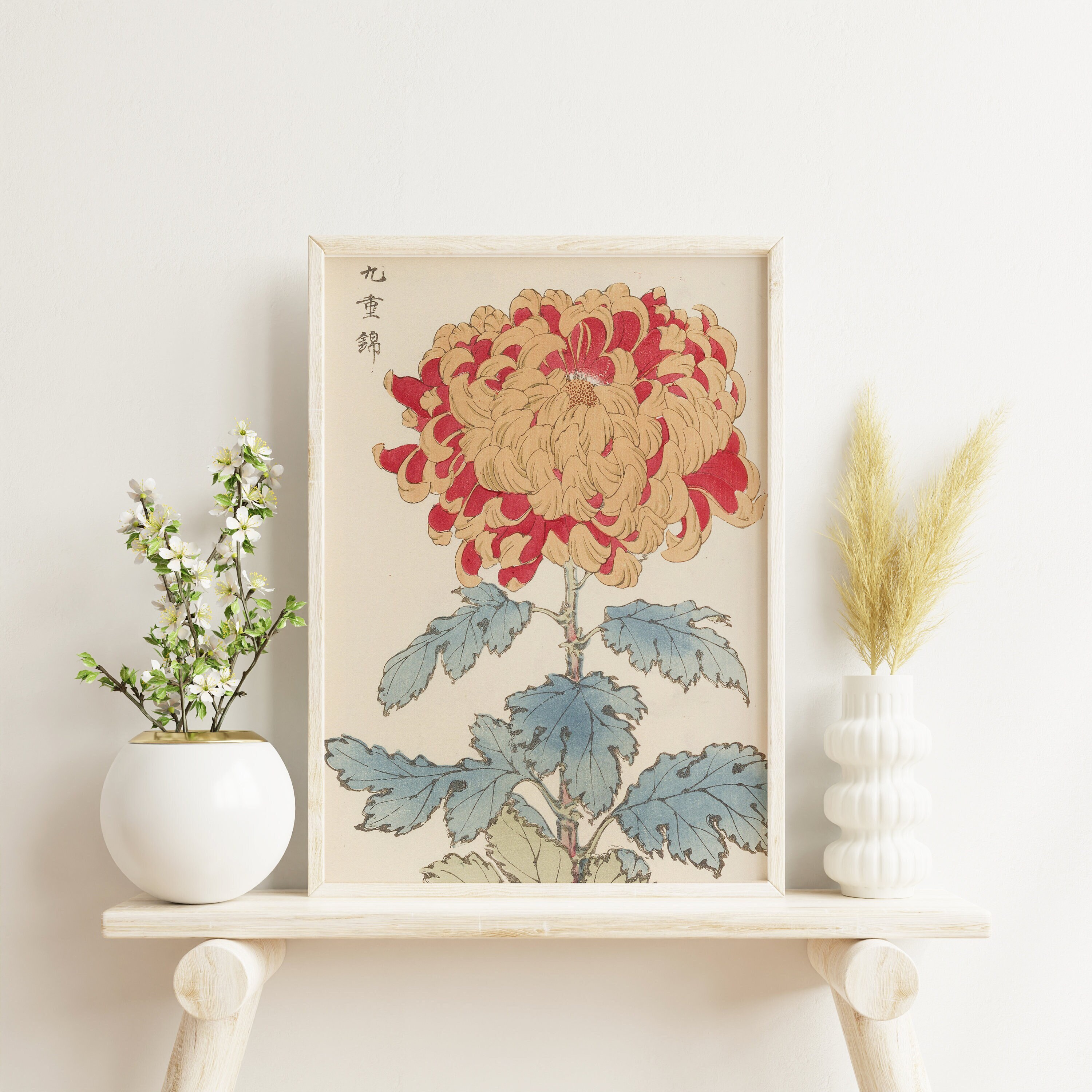Japandi, Vintage Wall Art, Boho Wall Art, Japanese Vintage