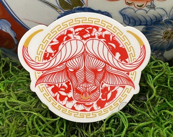 Chinese New Year Ox Zodiac Sticker