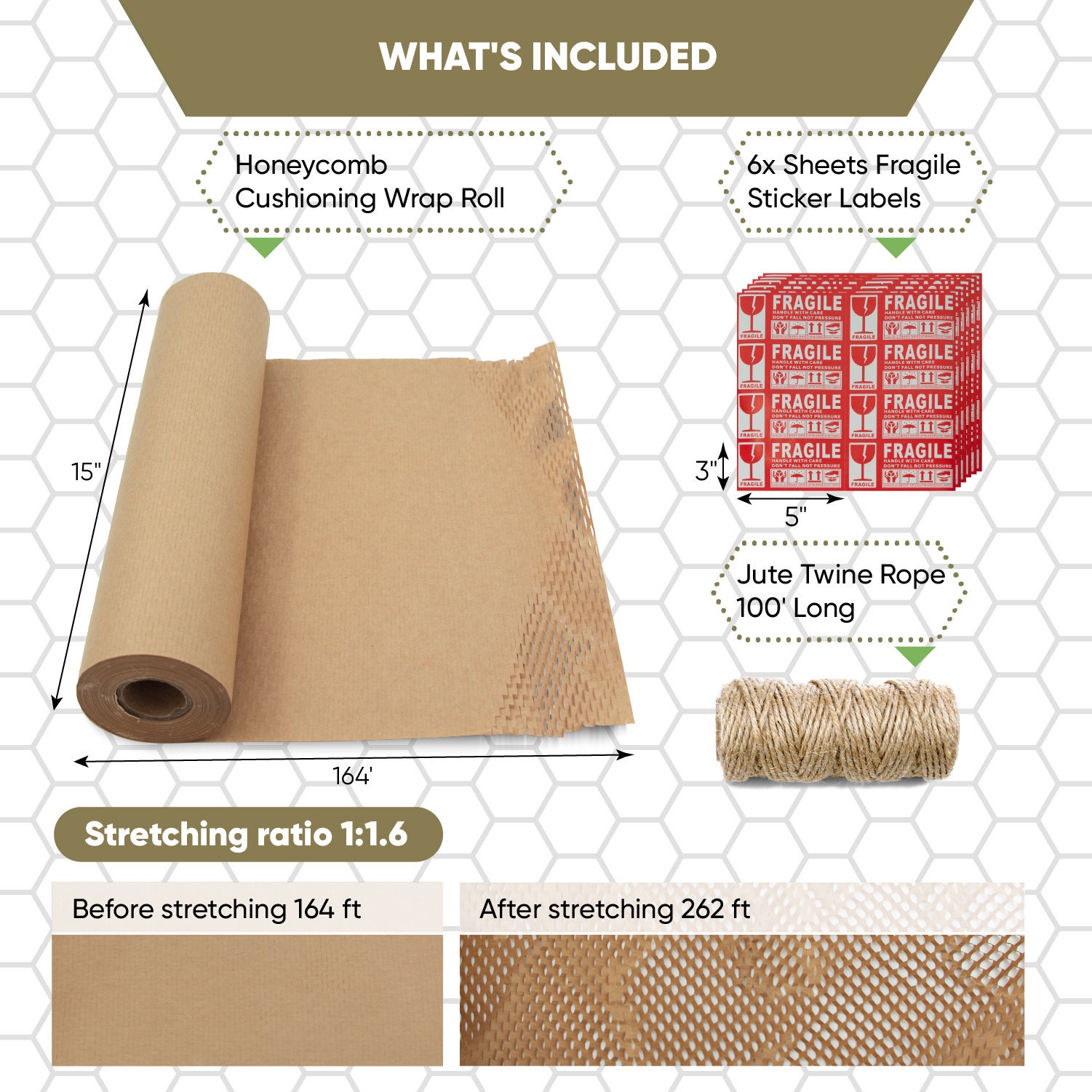 15x2000 Packing Paper for Moving Breakables, Shipping. Eco