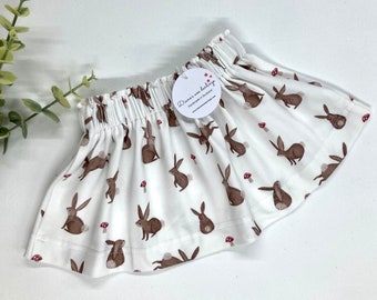 Bunny skirt,  Toddler skirt, Unique skirt, Swishy skirt, Unique baby and toddler gift, Baby shower gift, Girl wear, Baby wear