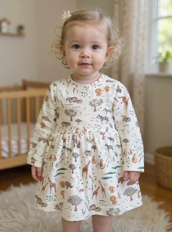 net cotton dress Blue Flower for Girls This olive green dress twirldresses Orange Block Print Cotton Size:12-18M Dress