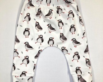 Leggings orgánicos para bebé Little Puffin, pantalones deportivos para bebé hechos a mano