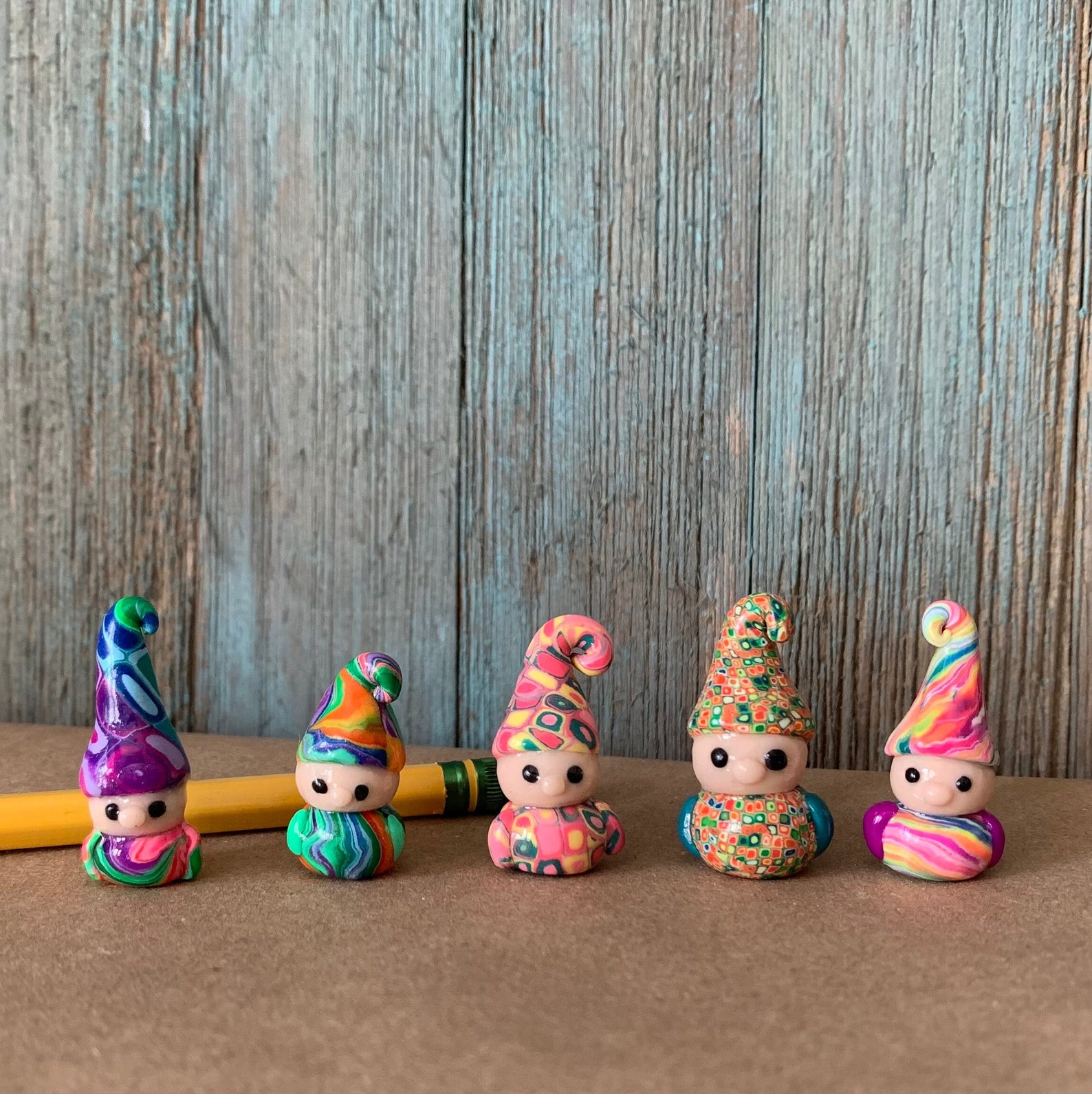 Mini Polymer Clay Gnome Etsy