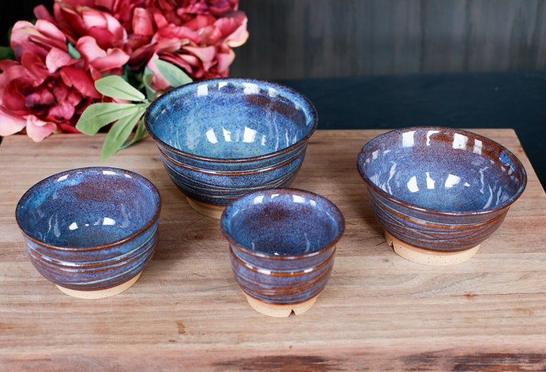 Handmade Small Set of Ceramic Bowls image 3