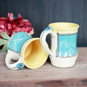 Handmade Ceramic Mountain Mug