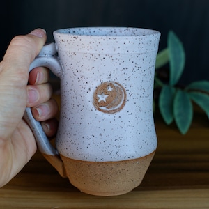 Handmade Ceramic Moon and Stars Mug
