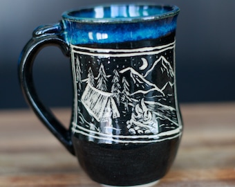 Handmade Ceramic Camping Mug