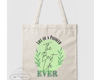 Life of a Pioneer Cotton Canvas Tote Bag