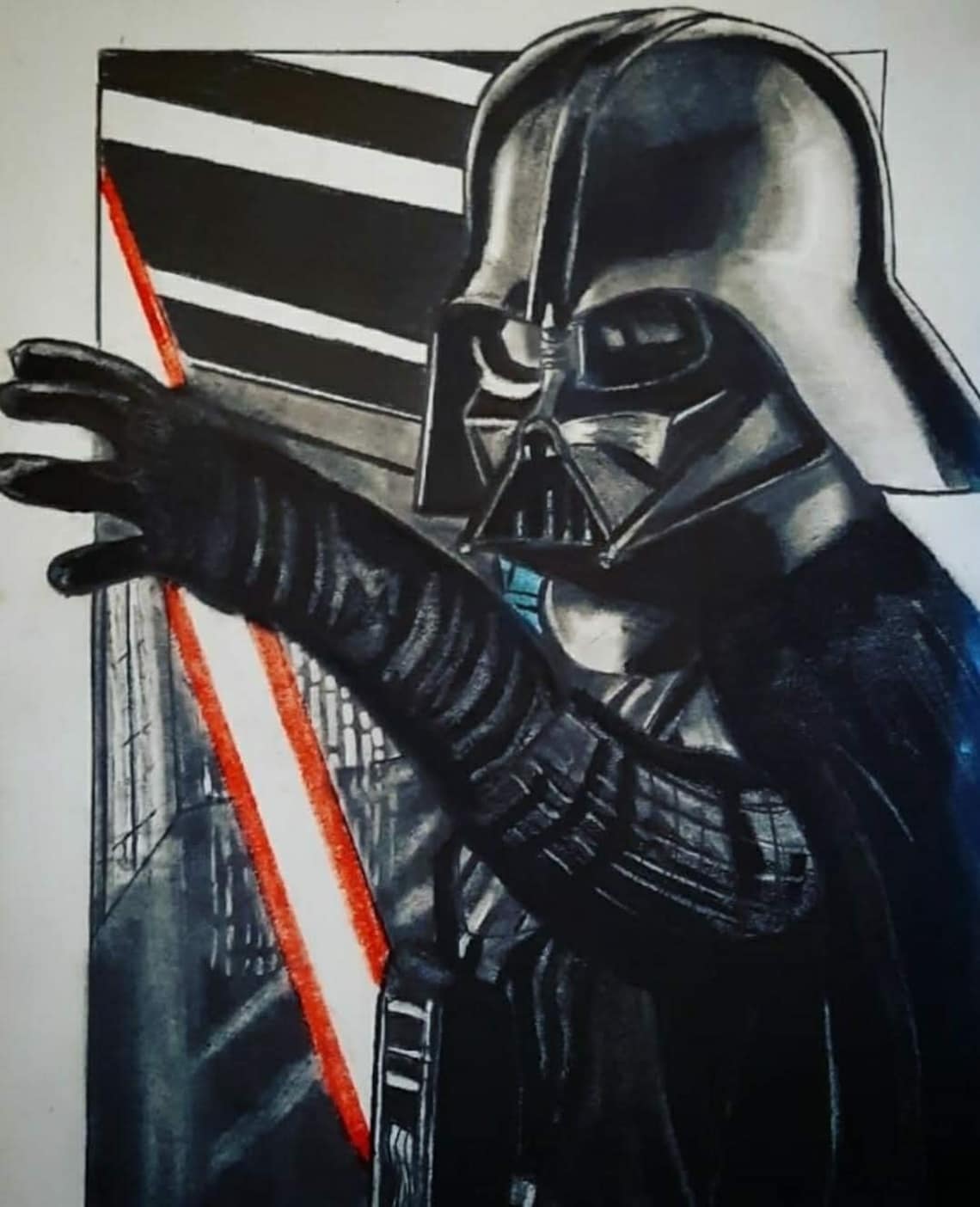 Pencil Art/drawing COMMISSION Darth Vader example of Piece Etsy UK