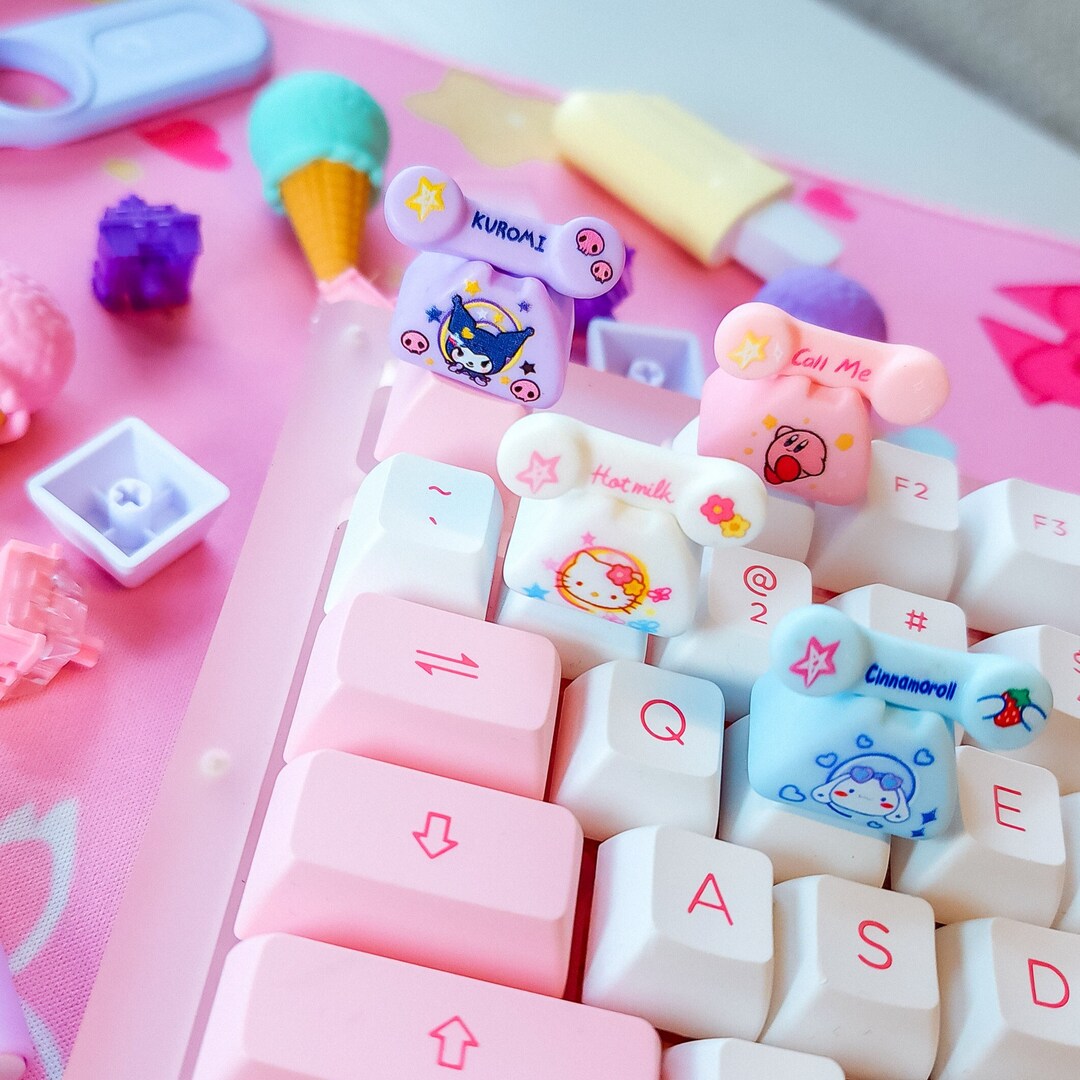 Kawaii Phone Keycap / Bundled Keycaps/ Kawaii/ Character Keycaps