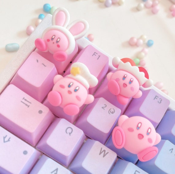 Keycaos pour claviers/rose pastel/personnage/kawaii/girly -  France