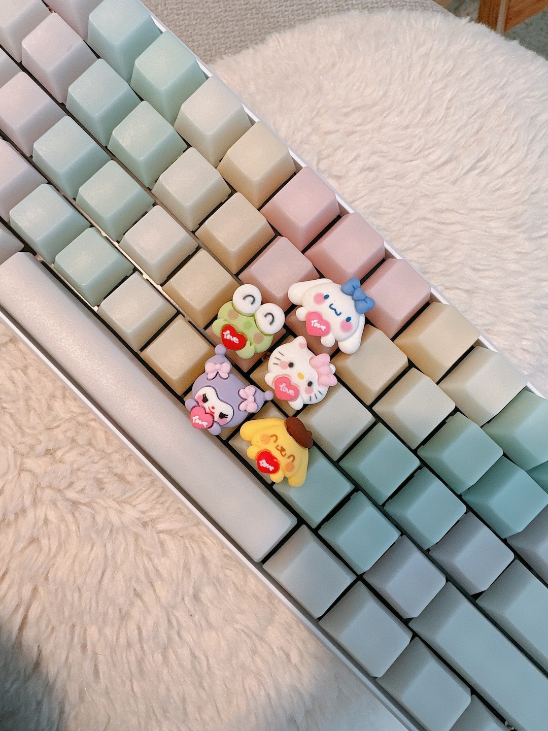 Cute Handmade Keycaps, Kawaii Keycaps, Artisan, Handmade, Custom