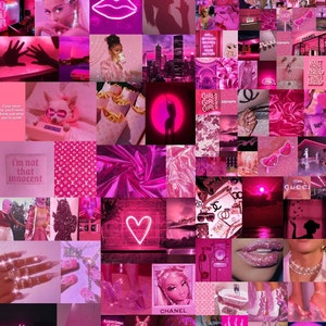 Hot Pink Collage Kit Pink Wall Collage Pink Collage Kit - Etsy