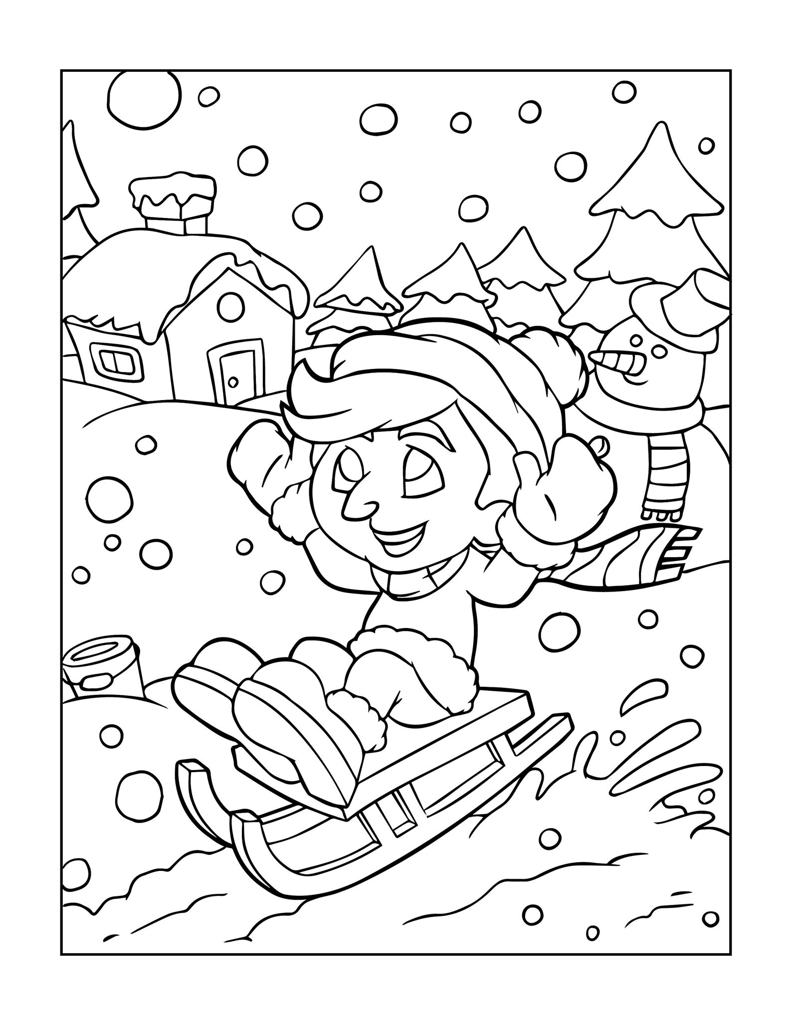 HOLIDAY COLORING PAGES - Etsy