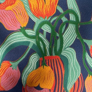 Tulips in a Stripy Vase Giclée image 3