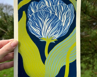 Stripey Tulip (in blue)