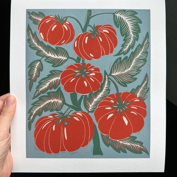 Tomatoes Giclée Print on Fine Art Paper